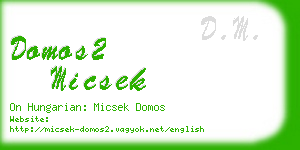 domos2 micsek business card